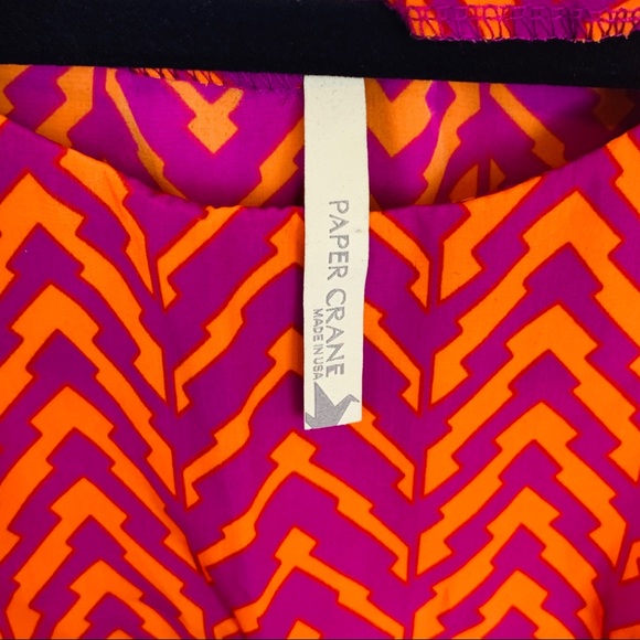 PAPER CRANE Open Back Chevron Top - Picture 3 of 7